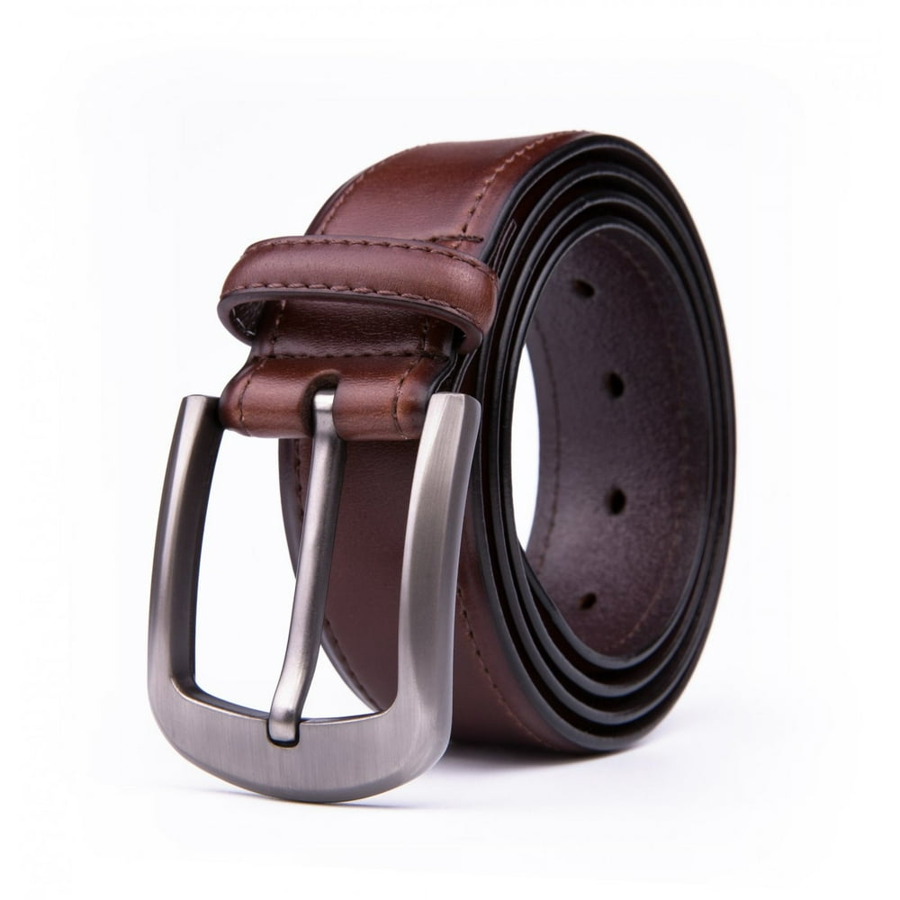 Fabio Valenti - 38mm Genuine Leather Dress Belt For Men With Zinc Alloy ...