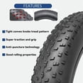 thumbnail image 3 of LEEYNEER 20” x 4.0” Rear/Front Tire Replacement Compatible Electric Bicycle Conversion Kits, 3 of 8