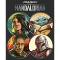 thumbnail image 2 of Women's Star Wars: The Mandalorian Character Frame  Graphic Tee Black 2X Large, 2 of 4