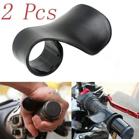 ddioayh 2 Pcs Black Motorcycle Throttle Mounted Motorcycle Throttle Holder,Throttle Assist Rest Control Handlebar,Grip Cruise Control Assist for Motorcycles,Scooters,Electric Bike
