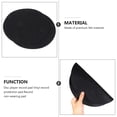 thumbnail image 3 of OULII 4pcs Vinyl Record Protective Mat Felt AntiStatic Pad for Turntable Disc Player Black, 3 of 8