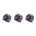 thumbnail image 1 of Transemion Tuque Décontractée Hijab Musulman Imprimé Floral Turban Coloré Protection des Oreilles Ajustable Bonnet de Sommeil pour Femmes Coiffage Bleu Fleur Ensemble de 3, 1 of 6
