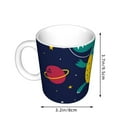 thumbnail image 2 of Yiaed Dinosau Space Explorer Print Ceramics Coffee,Large Handle Design,Extra Large Tea and Coffee Cup for Office and Home Mugs, 2 of 6