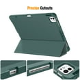 thumbnail image 5 of Fintie SlimShell Case for iPad Pro 13-inch (M4) 2024, Flexible Soft TPU Back Cover with Pencil Holder, Midnight Green, 5 of 8