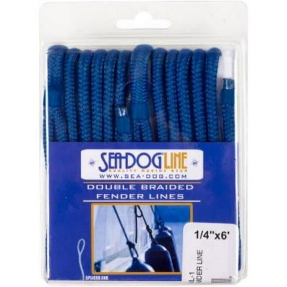 Sea Dog Marine 2 Braid Fender Line 1/4 X6' - Sea-Dog Line (302106006Nv-1)