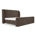 thumbnail image 2 of King Bed Modern Design, Wooden Platform Bed with Storage, Upholstered Canopy Bed Frame for Bedroom, 2 of 6