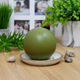 thumbnail image 3 of Zest Candle 2-Piece Ball Candles, 4-Inch, Sage Green, 3 of 7