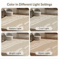 thumbnail image 7 of ODIKA 8'x10' Ivory Beige Abstract Flowing Lines Washable Area Rug Modern Minimalist Diagonal Streaks Shapes Dots Artistic Movement Durable, Non-Slip for Living Room, Under Sectional, Family, 7 of 7