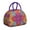 Purple-46, variant on Rustic Bohemian Lunch Tote for Women, Ethnic Style Insulated Lunch Bag with Retro Hippie Patterns, Reusable Leakproof Cooler for Office or Picnic Use