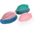 thumbnail image 3 of Soilless Cats Grass Growing Pot Cat Planter Leaf Shaped Environment Friendly 17.2x13.2cm 3Pcs, 3 of 5