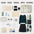 thumbnail image 4 of 8 Set Packing Cubes Luggage Packing Organizers for Travel Accessories, Cream, Small, 4 of 6