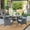 Gray, variant on Noble House Coronados 5 Piece Wooden Square Patio Dining Set in Gray