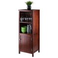 thumbnail image 2 of Winsome Brooke Jelly Open Cupboard, Walnut finish, 2 of 9