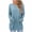 Sky Blue, variant on Tops for Women Ribbed Knit Crewneck Long Sleeve Tunic Sweater with Side Pockets Cozy Comfort Fit for Transitional Weather