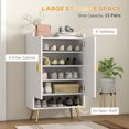 thumbnail image 4 of HOMCOM Armoire à Chaussures Étroite pour Entrée Armoire de Rangement pour Chaussures avec Rangement, 4 of 10