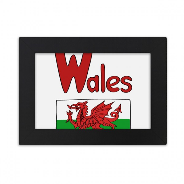Wales National Flag Red Green Pattern Desktop Photo Frame Ornaments Picture Art Painting