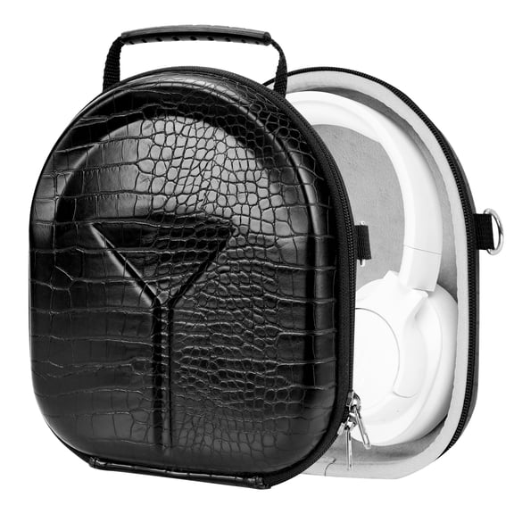 Geekria Shield Headphones Case Compatible with JBL TUNE 770NC/760NC/750NC/720BT, Live770NC, Replacement Hard Shell Travel Carrying Bag with Cable Storage (Black)