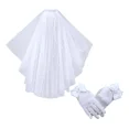 thumbnail image 3 of Velo De Niña Con Perlas Para 1 Comunion Y Guantes Nupcial, 3 of 5