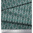thumbnail image 3 of Soimoi Velvet Fabric Geometric & Paisley Block Print Fabric by The Yard 58 Inch Wide, 3 of 3