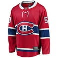 thumbnail image 2 of Men's Fanatics Noah Dobson Red Montreal Canadiens Home Breakaway Jersey, 2 of 3