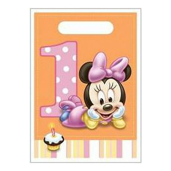Minnie 1st Birthday Loot Bags - Party Supplies