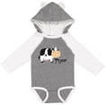 thumbnail image 3 of Inktastic Moo says the cow Boys or Girls Long Sleeve Baby Bodysuit, 3 of 5