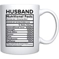 thumbnail image 2 of Husband Nutritional Facts White Ceramic Coffee Mug For Him Birthday Present Funny Reminder Of Together Anniversary (White), 2 of 6