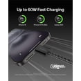 thumbnail image 2 of Cable USB C a USB C, paquete de 2 unidades de Belkin, 2 m, 60 W, para iPhone 16, color negro, 2 of 8
