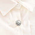 thumbnail image 4 of Hyknon Tools Rhinestone Buttons Cover Flower Sleeve Button Cover No Sew Instant Button Clip Decarative Button Embellishments For Dress Suit Tux Shirt Tuxedo Accessories Tools, 4 of 5