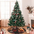 thumbnail image 7 of Picia Realistic Flower Cow Print Christmas Tree Skirt , Christmas Tree Skirt Ornaments for Merry Christmas Holiday Party Decorations Indoor Outdoor-36", 7 of 7