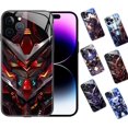 thumbnail image 1 of LAICAIW Flash Phonecase, Super Armor Flash Phonecase for iPhone, Colorful Nightlight Tempered Glass Phone Case, for iPhone 11 12 13 14 15 Pro Max (B,for iPhone 11ProMax), 1 of 7