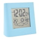 thumbnail image 4 of Reloj despertador con energía solar y doble batería, pronóstico del tiempo, temperatura y humedad, color azul., 4 of 14