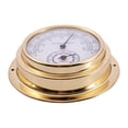 thumbnail image 2 of Thermometer Hygrometer Barometer Watches Clock 2 Whole Set Weather Station Meter,1 * clock(without battery) 1 * temperature meter,Gold, 2 of 8