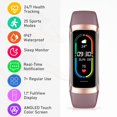 thumbnail image 2 of Rastreador de fitness con monitor de frecuencia cardíaca, contador de pasos, Monitor de sueño, rastreo de calorías, rastreador de actividad con pantalla táctil amoled de 1,1 pulgadas, 2 of 5