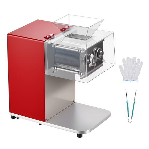 KFFKFF Electric Meat Cutting Machine, 850W Commercial Slicer with 3.5mm Stainless Steel Blade, Designed for Boneless Meat and Soft Vegetables, Ideal for Kitchens, Restaurants, and Supermarkets