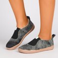 thumbnail image 2 of YOUYEDIAN Sneakers for Women Fashion Color Block Comfy Slip On Casual Flats Versatile Round Toe Walking Shoes, 2 of 5