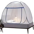 thumbnail image 2 of Mosquitera emergente para cama doble, tienda portátil grande, red de cama con cremallera de doble puerta de viaje, fácil instalación, malla fina, 2 of 4