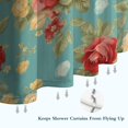 thumbnail image 6 of Pioneer Flower Floral Print Pattern Shower Curtain 72"x72" ,Bathroom Decorative Shower Curtains Set with 12 Hooks,Modern Waterproof Washable Shower Curtain, 6 of 6