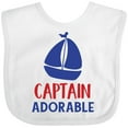 thumbnail image 3 of Inktastic Captain Adorable, Sailing Boat, Sailor, Sailing Boys Baby Bib, 3 of 4