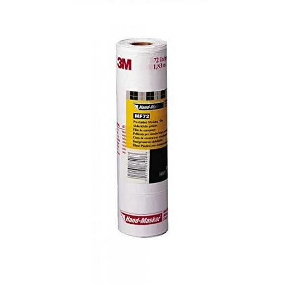 3M MF72 Hand-Masker Pre-Folded Masking Film Plus, 72-Inch by 90-Foot