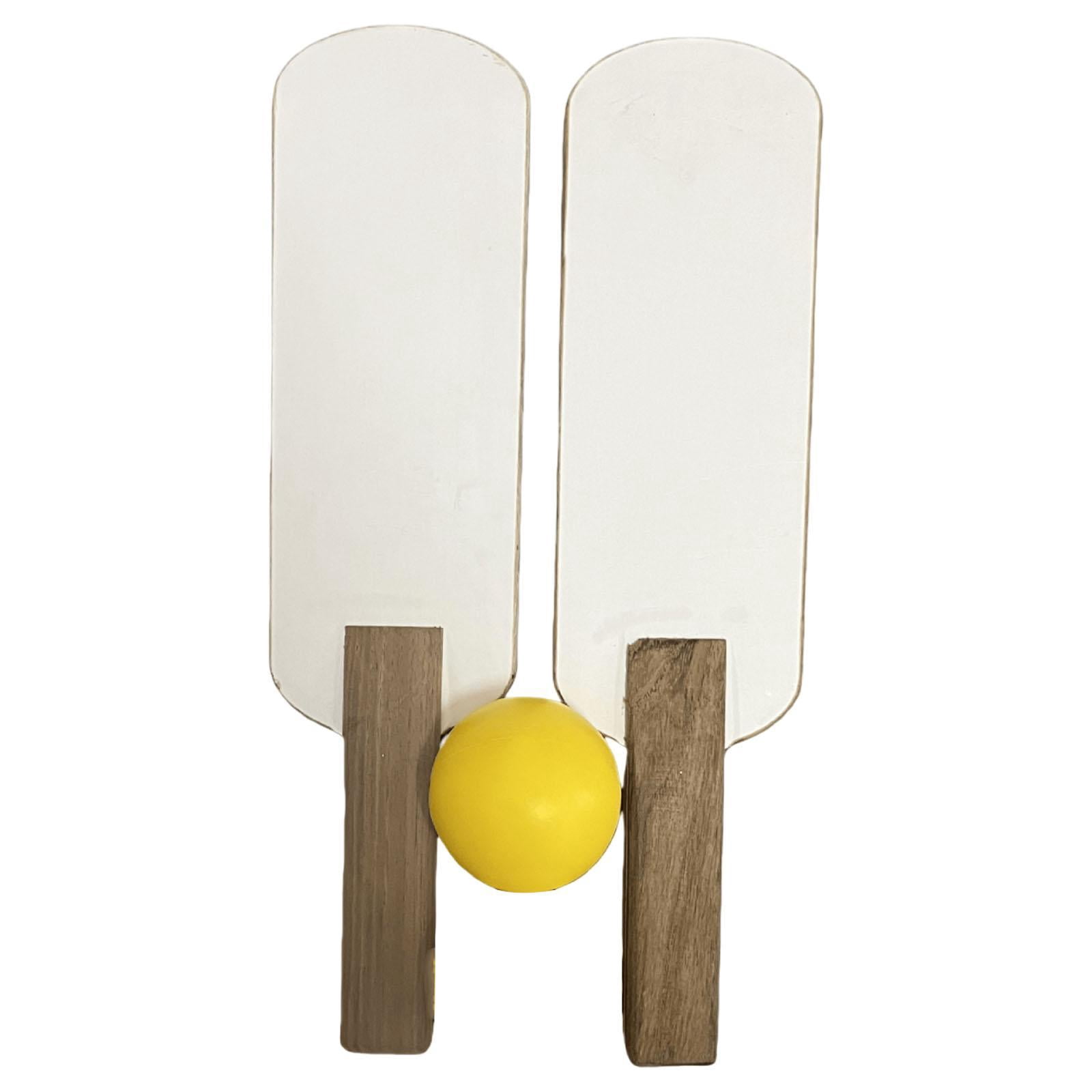 DimyFew 2 Pieces Sightless Table Tennis Racket Accessories with Ball Gift Premium Sounds 1 Ball