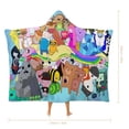 thumbnail image 2 of Adventure Time Wearable Blanket Cloak Arctic Velvet Hooded Blanket Soft Fuzzy Hoodie Blanket Cape for Adults Kids 40"x50", 2 of 8