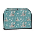thumbnail image 2 of Picia Teal Mama Llama Print 2 Slice Toaster Cover , Toaster Protector Dustproof Kitchen Appliance Cover, Kitchen Appliance Dustproof Protector, 2 of 7