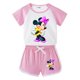 thumbnail image 1 of Summer Kids Girls Boys Clothings Minnie Mickey Mouse 100%Cotton Baby Sports Sets Boy Girl Tee+ Shorts Clothes Set Toddler Suits18M Gao Jinjia LED, 1 of 2