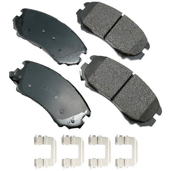Akebono ACT924B Disc Brake Pad Kit Fits select: 2010-2013 KIA SOUL, 2005-2010 HYUNDAI SONATA