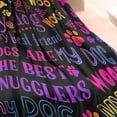 thumbnail image 3 of I Love My Dogs Art Blanket,Comfortable Soft Flannel Throw Blanket,All Season,Warm Lightweight Blankets for Sofa Bed Couch Living Room Chair,30"x40"(80x100cm), 3 of 4