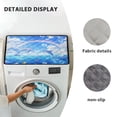thumbnail image 6 of ZIATUBLES Washing Machine Top Dust Cover Anti-Scratch Top Protector Pad for Laundry Room Versatile Home Kitchen Decor Accessories, 24 x 19.7 Inch, Dolphin Rainbow, 6 of 7