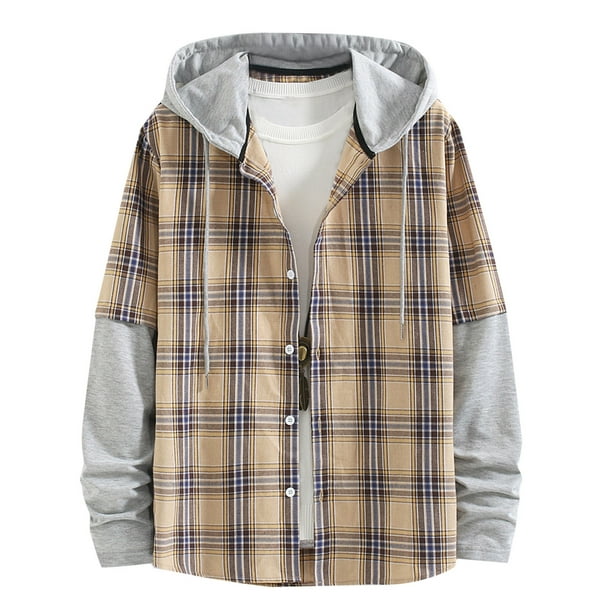 Hooded flannel cheap jacket walmart