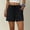 Black, variant on Womens Shorts Summer Casual Loose Elastic Waist Drawstring Comfy Lightweight Beach Shorts with Pockets