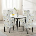 thumbnail image 6 of Printed Dining Room Chair Covers Set of 6, Stretch Kitchen Chair Covers Washable Parsons Chair Slipcover Removable Dining Chair Protectors for Hotel,Ceremony(Yellow Leaf), 6 of 6